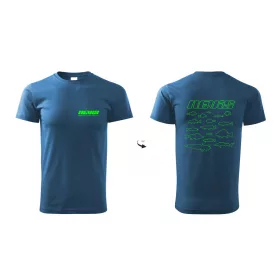 Nevis Blaues Fisch T-Shirt M