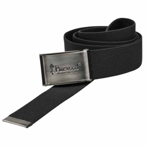 Pinewood Canvas Schwarzer Gürtel #400