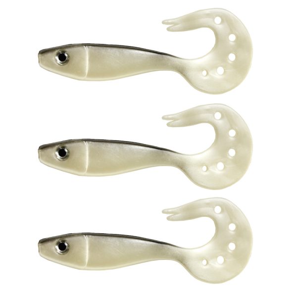 Nevis Twister Shad Vantage 9cm 6,56gr 3 Stk./Pk. /silber-schwarz/ Kunststoffköder