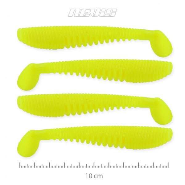 Nevis Impulse Shad 10cm 6,92gr 4 Stück/Packung Zitronengelb Kunststoffköder