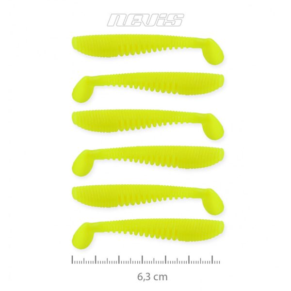 Nevis Impulse Shad 6,3cm 1,77gr 6 Stück/Packung Zitronengelb Kunststoffköder