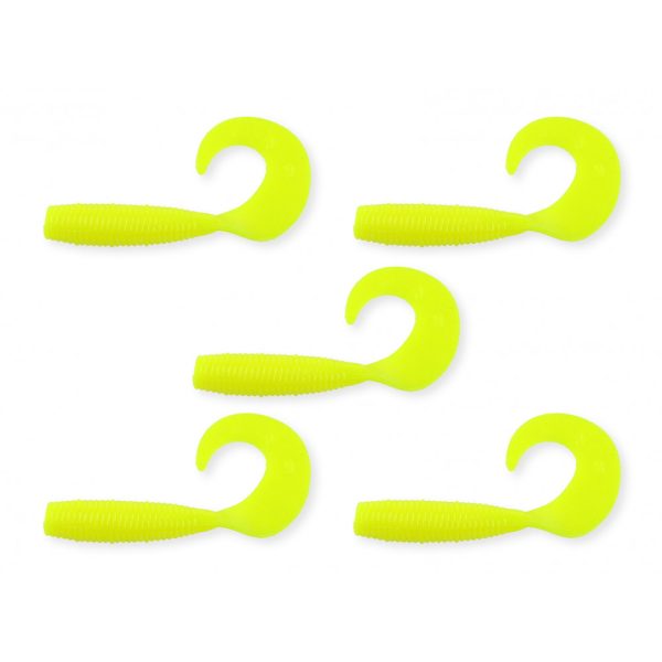 Nevis Twister 7,5cm 4,17gr 5Stk/Pckg Gelb Plastikköder