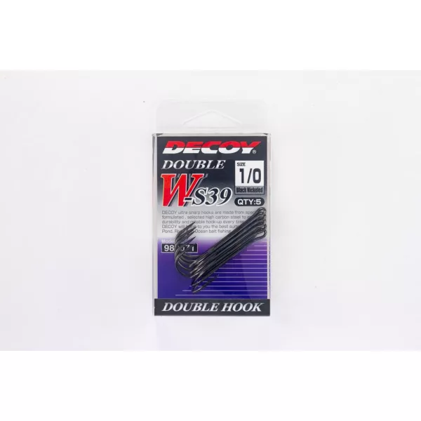 Decoy W-S39 Cheburashka Special #2/0 Öhr-Widerhaken-Doppelhaken 4 Stk.