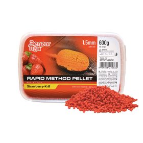   Benzár Mix Rapid Method Pellet 1,5mm Erdbeer-Krill Pellet Box 600gr