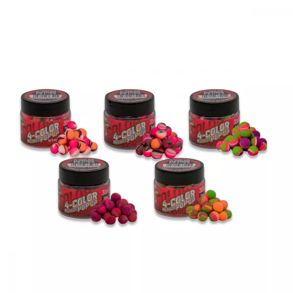 BENZAR MIX 4C METHOD POP UP 7MM GELB, PINK, ORANGE, GRÜN - Pop up