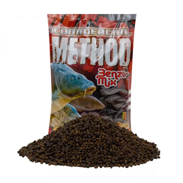 BENZÁR MIX COMMERCIAL FUTTER BLACK HALIBUT SCHWARZ 800gr - Fischmehl