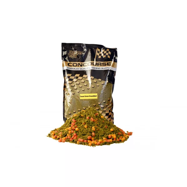 Benzar Mix Concourse Method Sweet Green Groundbait Futter 800gr