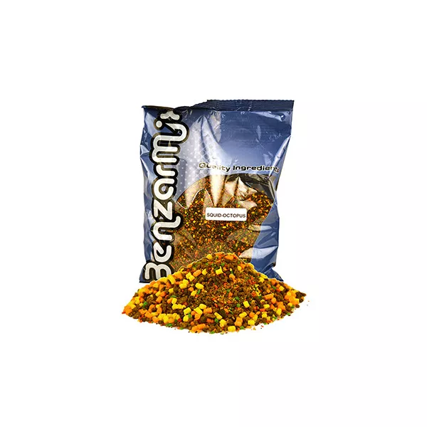 Benzár Mix Crushed PVA Bag Mix Tintenfisch-Oktopus Futter 800gr