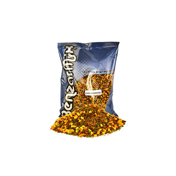 Benzár Mix Crushed PVA Bag Mix Chili-Wurst Futter 800gr