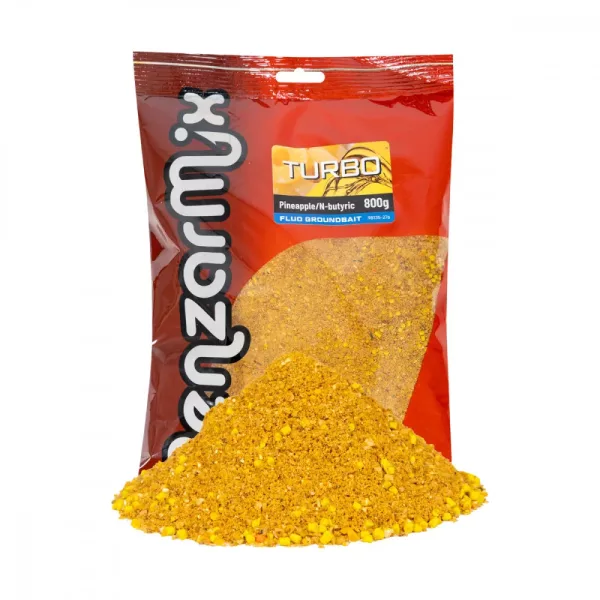 Benzar Fluo Turbo Groundbait Ananas-Buttersäure Futtermittel 800gr