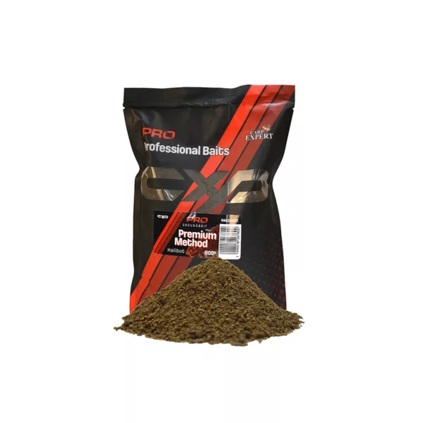 Carp Expert Pro Groundbait Premium Method Halibut Futter 800gr
