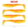 Reiva Zander Power Shad Shiny Orange 10cm Kunststoffköder 4Stk