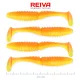Reiva Zander Power Shad Shiny Orange 10cm Kunststoffköder 4Stk
