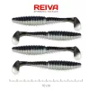 Reiva Zander Power Shad 10cm 7,05gr 4 Stk./Pack (Schwarz Silber) Gummiköder