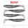 Reiva Zander Power Shad 10cm 7,05gr 4 Stk./Pack (Silber Glitzer) Gummiköder