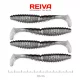 Reiva Zander Power Shad 10cm 7,05gr 4 Stk./Pack (Silber Glitzer) Gummiköder