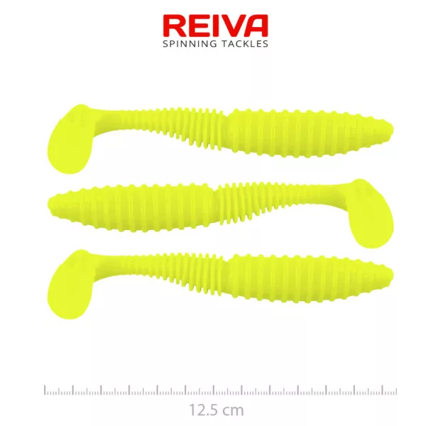 Reiva Zander Power Shad Lemonade 12,5cm Gummiköder 3 Stück
