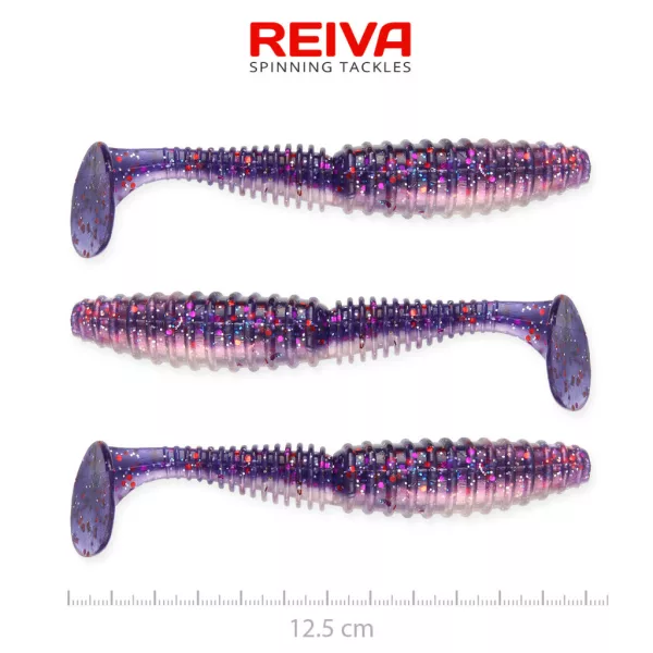 Reiva Zander Power Shad Purple Pearl 12,5cm Kunststoffköder 3 Stk.