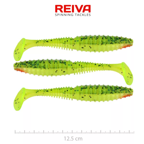 Reiva Zander Power Shad Watermelon 12,5cm Kunststoffköder 3Stk