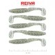 Reiva Zander Power Shad 8cm 3,18gr 5 Stk/Pck (Silber Glitzer) Plastikköder