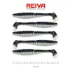 Reiva Zander Power Shad 8cm 3,18gr 5 Stk/Pck (Schwarz Silber) Plastikköder