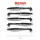 Reiva Zander Power Shad 8cm 3,18gr 5 Stk/Pck (Schwarz Silber) Plastikköder