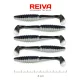 Reiva Zander Power Shad 8cm 3,18gr 5 Stk/Pck (Schwarz Silber) Plastikköder