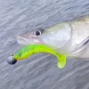 Reiva Zander Power Shad 8cm 3,18gr 5 Stk/Pck (Fluo Grün Glitzer I.) Plastikköder