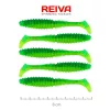 Reiva Zander Power Shad 8cm 3,18gr 5 Stk/Pck (Grün Glitzer) Plastikköder