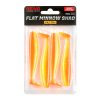 Reiva Flat Minnow Shad 10cm Shiny Orange Plastik-Köder 4 Stk.