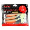 Reiva Flat Minnow shad 12,5cm 3 Stück/Packung (Schwarz-Weiß-Orange) Plastikköder