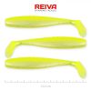 Reiva Flat Minnow shad 12,5cm 3 Stück/Packung (Gelb-Silber) Plastikköder