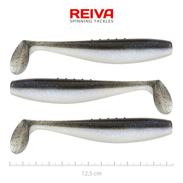 Reiva Flat Minnow Shad 12,5cm Magic Fish Plastik-Köder 3 Stk.