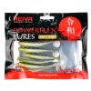 Reiva Flat Minnow shad 7,5cm 5 Stück/Packung (Schwarz-Weiß-Orange) Plastikköder