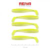 Reiva Flat Minnow shad 7,5cm 5 Stück/Packung (Gelb-Silber) Plastikköder