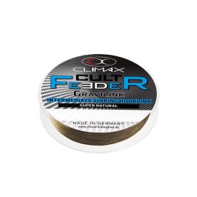   Climax Cult Feeder Braid Gravilink 10m 0,19mm Camou Brown Geflochtene Vorfachschnur