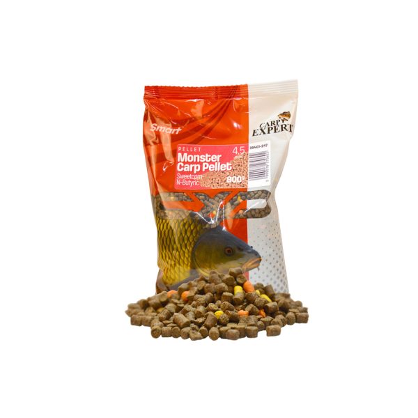 Carp Expert Smart Monster Carp Pellet Süßer Mais - Buttersäure 4,5mm Futterpellet 800gr