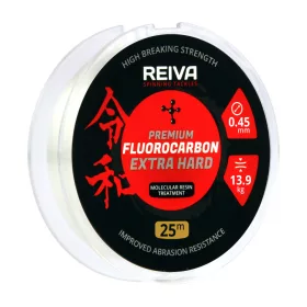   Reiva Reiva Fluorocarbon 25m 0.50mm Monofil Vorfach-Transparent