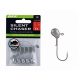 BKK Silent Chaser Microjig - Punch LRF 4#, 1.8g, 5 Stück/Packung Jigkopf