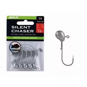   BKK Silent Chaser Microjig - Punch LRF 4#, 2.5g, 5 Stück/Packung Jigkopf