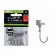 BKK Silent Chaser Microjig - Punch LRF 2#, 3g, 5 Stück/Packung Jigkopf
