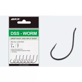 BKK DSS-WORM #2, 7 Stk./Packung Dropshot Haken