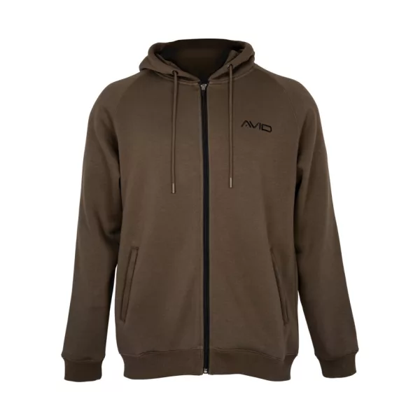 Avid Compound Zip Hoodie Braun Pullover mit Reißverschluss M