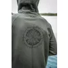 Avid Bearing Zip Hoodie Grün Reißverschluss-Pullover L