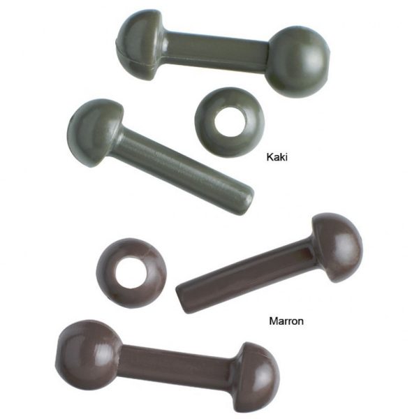 Prowess Helicopter Beads Khaki Stopper 10 Stk.