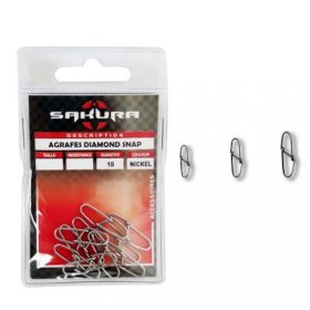   Sakura - DIAMOND SNAP NICKEL 35KG - # 3 X 10 - Wirbelkarabiner