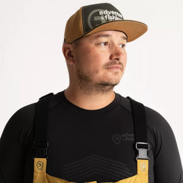 Adventer Fishing Cap Khaki With A Straight Flap Baseballkappe