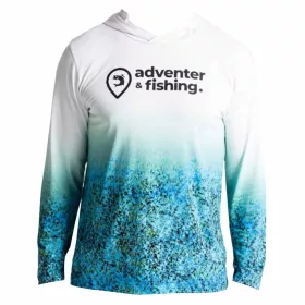   Adventer Fishing Kapuzen-UV-beständiges T-Shirt Bluefin Trevally XL