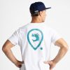 Adventer Kurzarm White & Bluefin L T-Shirt