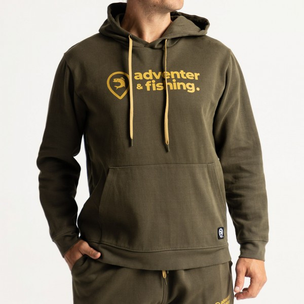 Adventer Baumwoll-Hoodie Khaki M